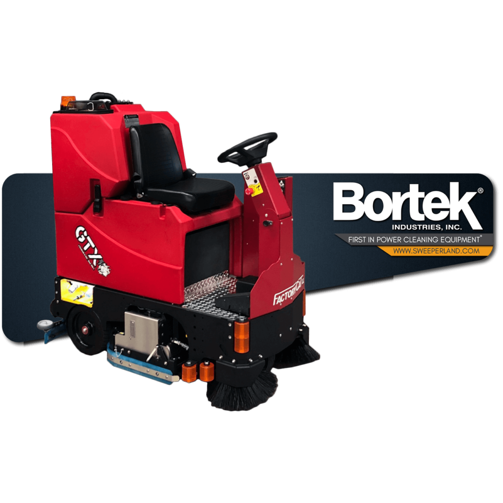 Factory Cat GTX Series Rider Floor Scrubbers Bortek Industries, Inc.