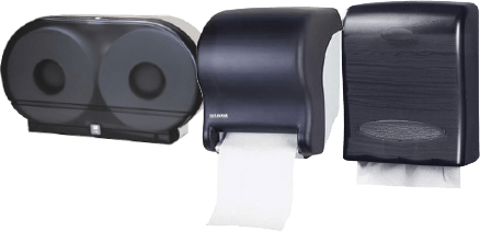 Toilet Paper and Paper Towel Dispensers for Restrooms
