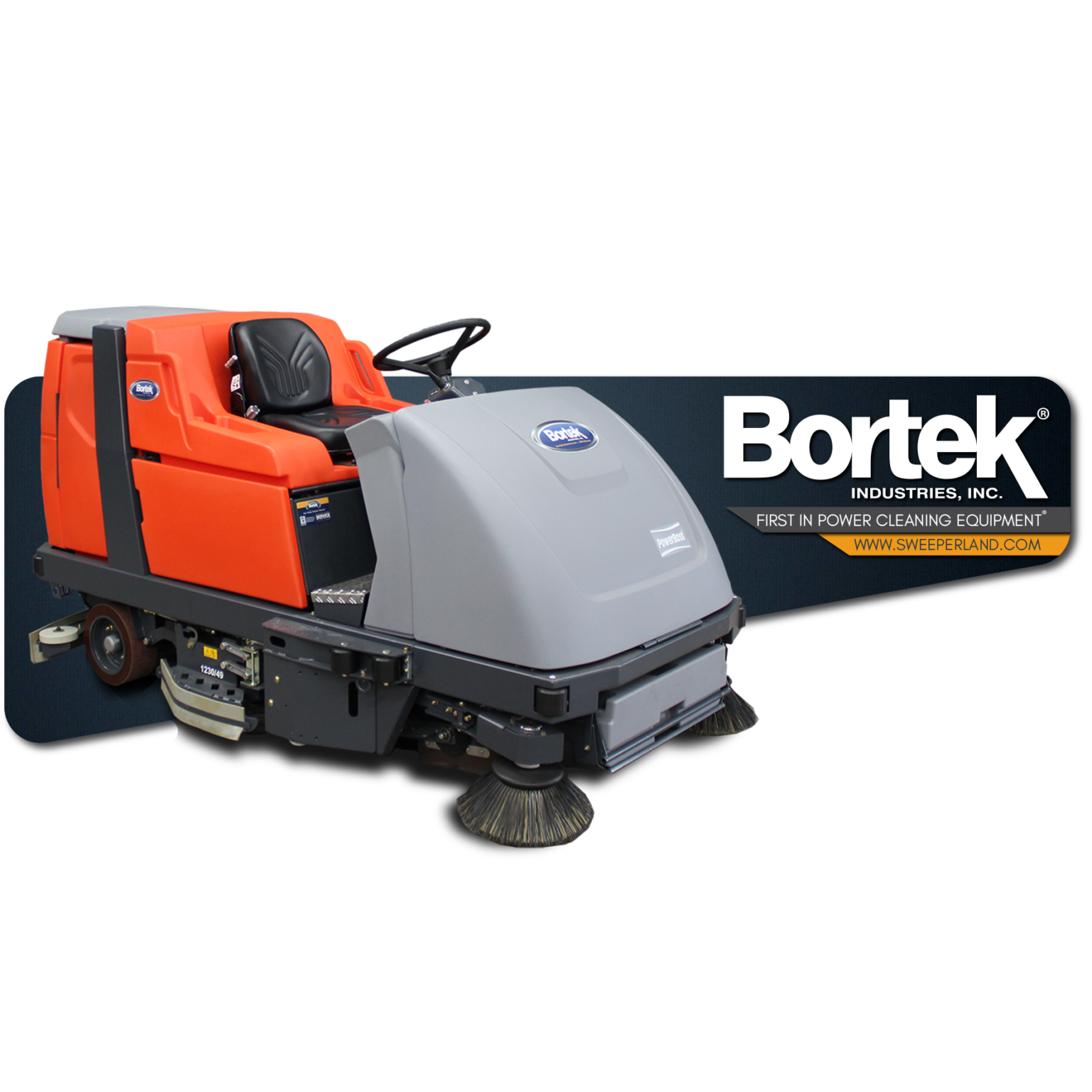 PowerBoss Admiral 48 Sweeper/Scrubber - Bortek Industries, Inc.