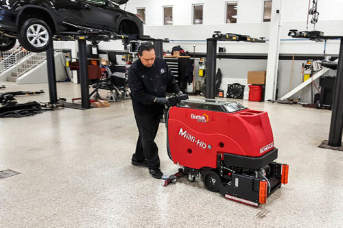 Automotive Car Dealership Floor Cleaning